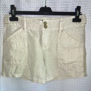 Women's Cream Athletic Shorts